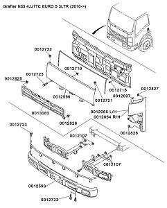 BODY EXTERIOR FRONT DIAGRAM