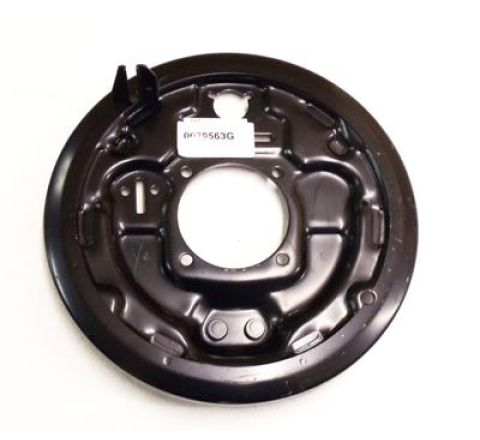 REAR BRAKE BACKING PLATE L/H (GENUINE)