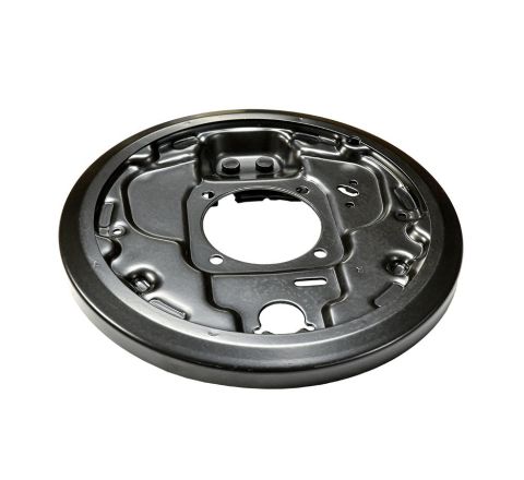 REAR BRAKE DRUM BACKING PLATE R/H (GENUINE)