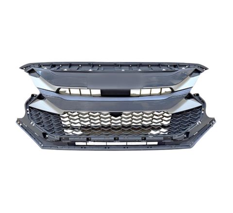 FRONT RADIATOR GRILLE (MATT BLACK/GREY, SINGLE CAB)