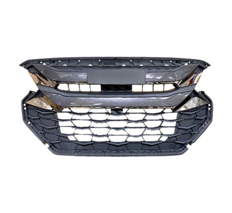 FRONT RADIATOR GRILLE WITHOUT SENSOR HOLE (GREY / BLACK) DOUBLE CAB