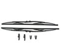 PAIR OF FRONT WIPER BLADE 17" (HOOK ON TYPE)
