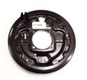 REAR BRAKE BACKING PLATE L/H (GENUINE)